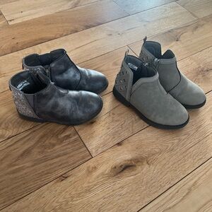 Lot of 2 OshKosh B'gosh Kids Boots - Black and Gray